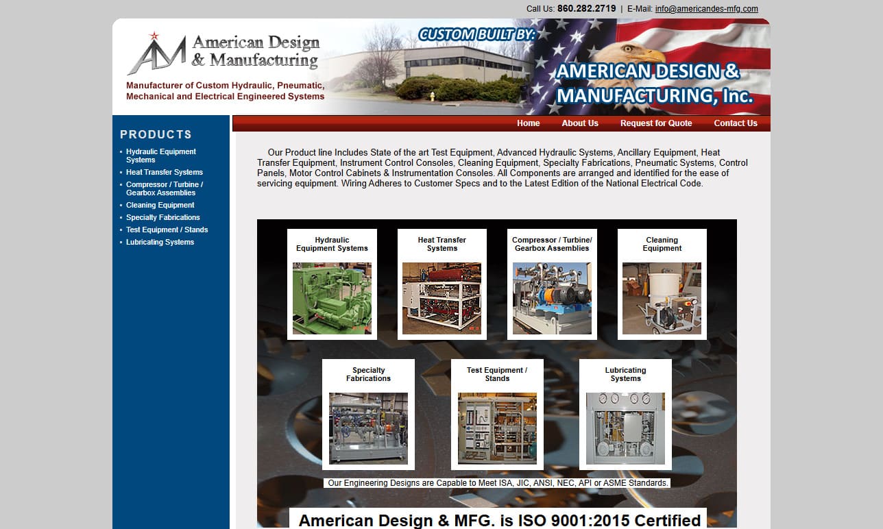 American Design & Manufacturing, Inc. American Design & Manufacturing, Inc.